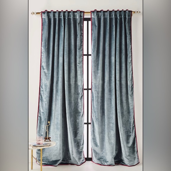 Anthropologie Accents Anthropologie Peeta Velvet Curtain Panel X 2